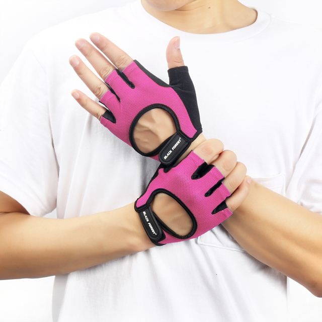 Bodybuilding Weightlifting Excise Sport Gloves Gym Breathable Anti Slip Gym Fingerless Glove Sports Fitness Glove for Women Men